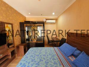 Read more about the article RENTED Sewa Apartemen Signature Park Spesial Studio View Timur dan Kolam Renang Full Furnished